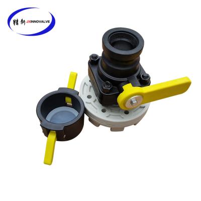 China Commercial Kitchen PP Flexitank Valve Ball And Butterfly Valve For flexitank for sale