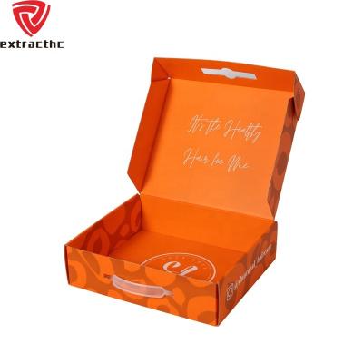 China Recyclable Eco Friendly Custom Corrugated Paperboard Orange Packaging Paper Color Printing Shipping Box for sale