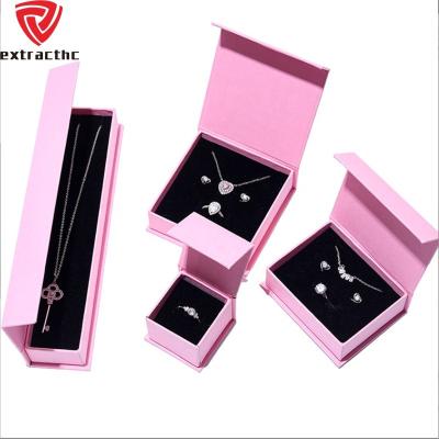 China Recyclable Custom Design Velvet Jewelry Box Ring Earring Bracelet Necklace Box Wholesale Jewelry Packaging Boxes With Logo for sale