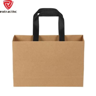 China Recyclable Gift Paper Bag Handbag Shopping Bag Kraft Paper Bag Custom Packing LOGO Printing For Packaging for sale