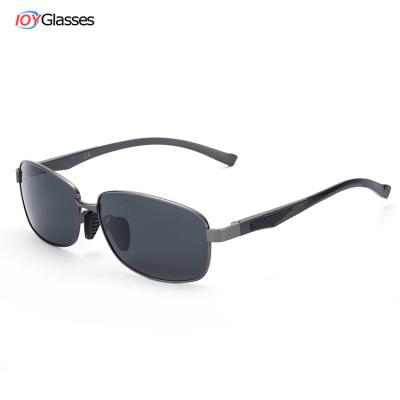 China Classic Men's OEO LOGO Eyewear Vintage Oversized Sun Glasses Metal Frame Retro Rectangle Shades Sunglasses for sale