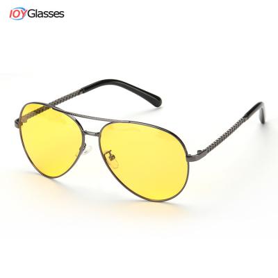 China Classic Driver Night Vision Glasses Eye Protection Decoration for Driving Driver Polarized Yellow Polarized Lenses Men Women Sun Glass for sale