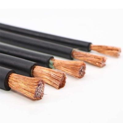 China Industrial high quality welding cable copper core 10mm/25mm/35mm PVC insulated electric power cable dedicated machine wire for sale