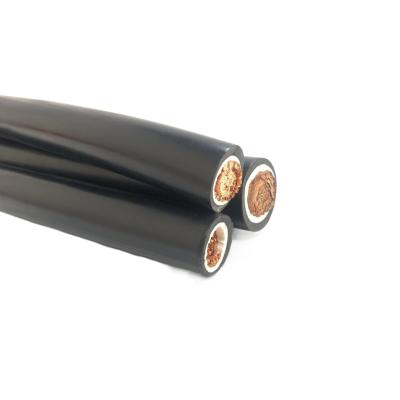 China Industrial Black 10mm 16mm 25mm 35mm PVC Sheathed Soft Welding Cable for sale