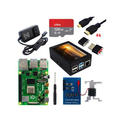 China Visual raspberry model pi 4 B Kit Raspberry Pi 4 B Kit Raspberry pi 4 B Cable Power Model Kit 2GB 4GB 8GB RAM Card Case Cooling Fan 4K HD for sale