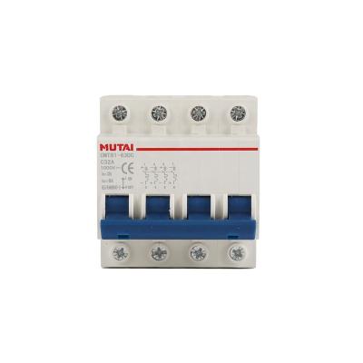 China Overload protect CMTB1-63DC 6A 16A 20A 32A Electrical MCB with CE approval DC mcb circuit breaker for sale