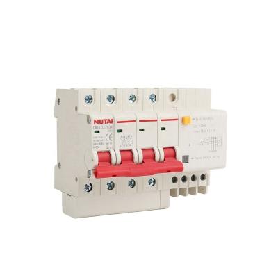 China Smart 4 pole protection new promotion current protection circuit breaker rcbo short circuit breaker for sale