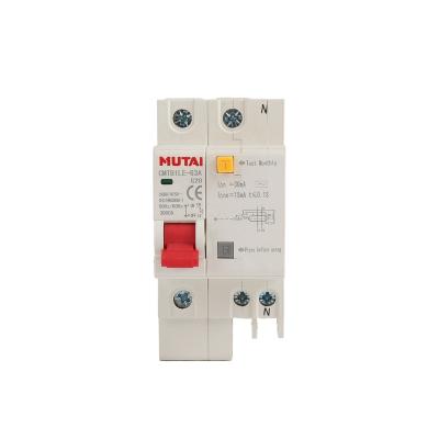 China Tir-circuit protection CMTB1LE-63 1P n residual current rcbo 16a 6ka operated circuit breaker for sale