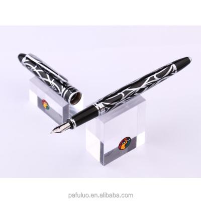 China Student Gift High Quality Fountain Pen Writing Pens Metal Material Gold and Black for sale