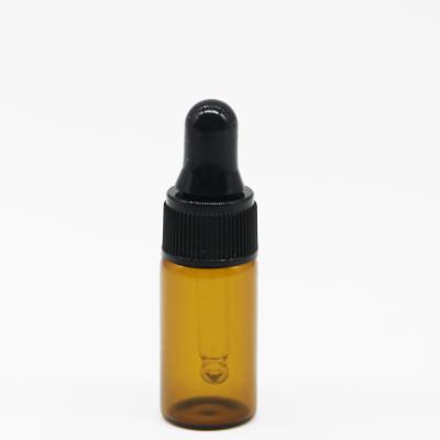 China Personal Care Amber Glass Dropper Bottle Jars Vials With Pipette For Perfume Essential Oil Cosmetic Bottles for sale