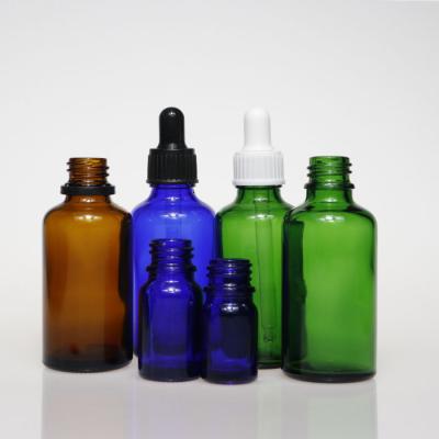 China Recyclable Amber Essential Oil Boston Glass Bottle With Dropper Cap 30ml 50ml for sale