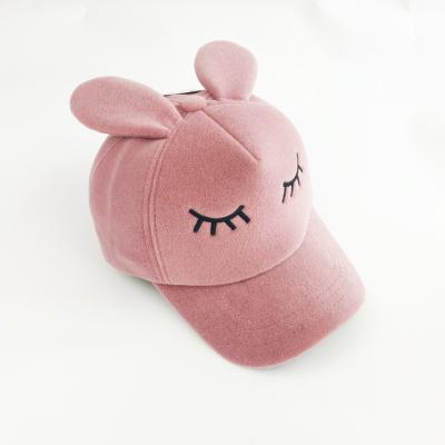 China Fashion JOINT Custom Women's Adjustable 6 Panel Outdoor Sports Hats Pink Cute Baseball Cap For Girl for sale