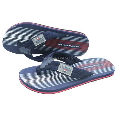 China Cushioning 2022 Chinese Slippers Beach Cheap Outdoor Fashion Colorblock PVC Flip Flops Sole EVA Men Slippers for sale