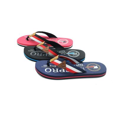 China Factory direct sale mens summer beach flip flops sliver custom flip flops EVA soft men's slippers cushioning for sale