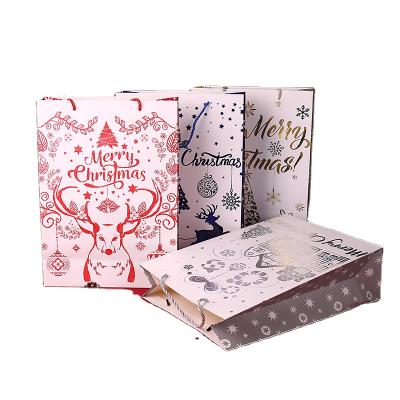 China Recyclable High Quality Custom Wholesale Eco-Friend Printing Shopping Promotional Christmas Recycled Brown Paper Gift Bags For Cloth for sale