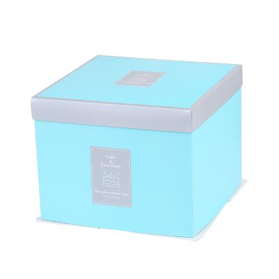 China Recyclable Luxury Customizable Tall Window Roll Up Mini Small Swiss Transparent Clear Bento Cake Box Packaging With Ribbon for sale