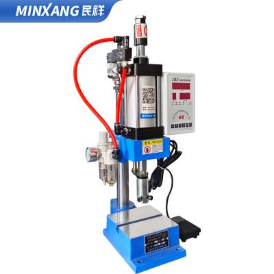 China Building material shops pneumatic press with a single column of 300 kg. Press speed can be adjusted for sale