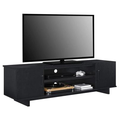 China Modern Wooden TV Stand Convertible TV Stand Furniture Black for sale