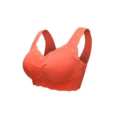 China Seamless New Full Cup Push-up Thin Adjusting Bra Lace Cotton Bra without Steel Ring Large Size Underwear for sale