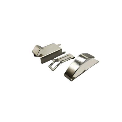 China Life Expectancy 100 Custom Stainless Steel Metal Small Flat Spring Steel Clips for sale