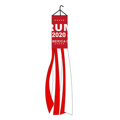 China High Quality 100% Health Care Institutes Polyester Trump 2020 Wind Sock Flag for sale