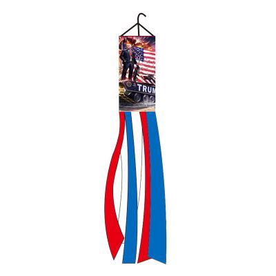 China High Quality 100% Polyester Health Care Institutes Trump Wind Sock Flag for sale