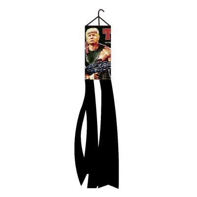 China High Quality 100% Polyester Health Care Institutes Trump Will Back Wind Sock Flag for sale