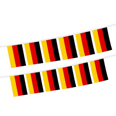 China High Quality 100% Polyester 14x21cm String 12pcs Flag Germany Bunting Flag Of Health Care Institutes for sale