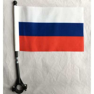 China High Quality 100% Health Care Institutes Polyester Russia Bicycle Flag for sale