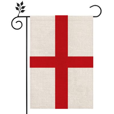 China Reusable Supply 30x45cm Professional Polyester Factory Garden Flag England Canvas Flag for sale