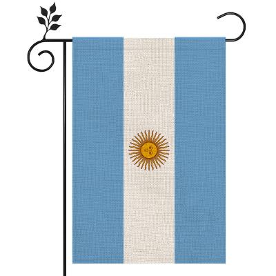 China Reusable Supply 30x45cm Professional Polyester Factory Garden Flag Argentina Canvas Flag for sale