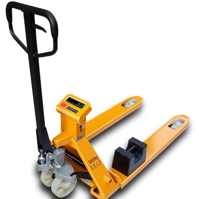 China Weighing Scale Hot Selling Manual Pallet Truck Pallet Truck Weighting Forklift Transport Scale for sale