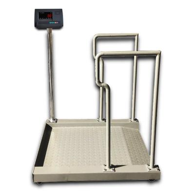 China Hospital or Customized 300kg 500kg Portable Medical Dialysis Scale Nursing Central Electronic Wheelchair Scale for sale