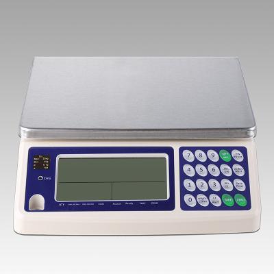 China Carbon Steel Factory Manual Weight With Label Printer Tcs Electronic Platform Scale 300Kg for sale