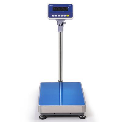 China RS232 Bench Scale 100kg 150kg 300kg Electronic Stainless Lid Digital Industrial Platform Scale for sale