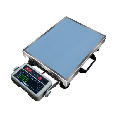 China Aluminum Alloy Scale Frame + Stainless Steel Scale Dish Platform Electronic Wireless Postal Scale Shipping Portable Scale for sale