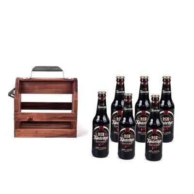 China Creative Viable Wooden Beer Box Restaurant Red Wine Wooden Beer Box Hotel Wine Rack Box Solid Wood Portable OEM for sale