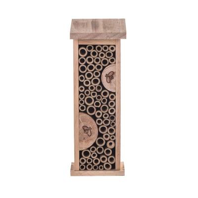 China Windproof Hanging Wooden Insect House Bee House Hotel Insect Hotel for sale