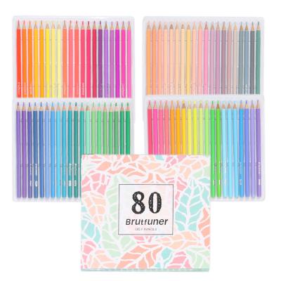 China 80 Pcs Macaroon Color Series Best New Trend Painting Gift Set Oily Colorful Pencil Set for sale