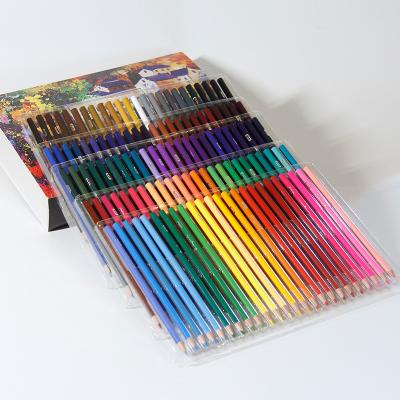 China EN71-1/2/3 School Student Kids Art Gift Set Brutfuner Pine Wooden Environmental Friendly 120 Pcs Oil Painting Based Colorful Pencil Set for sale