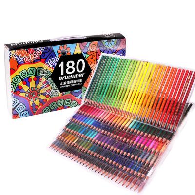 China 180 Colors Watercolor Paint Crayon Set EN71-1/2/3 Certification Brutfuner Non-Toxic Kids Art Gift Set for sale