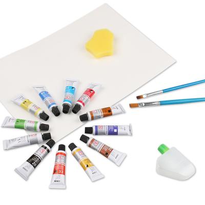 China 12 Colors Drawing Acrylic Water Color Acrylic Paint Brush Paint Art Supplies By Numbers 6mL for sale