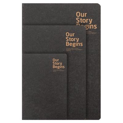 China B5 A5 A6 Binding Book 116 Printed Bare Sheets Our Story Begins 360 Degree Free Creative Blank Page Notebook Notebook Inner Diary for sale