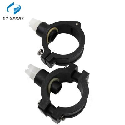 China Quick Slot-Eyelet Cleaning Plastic Connector Connect Clamp To Flat Fan Spray Nozzle for sale