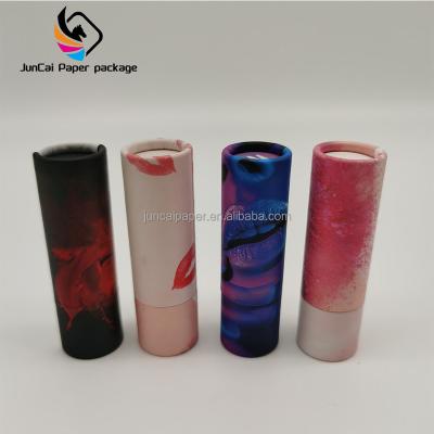 China Small Recycled Materials Cardboard Empty Biodegradable Custom Printing Lipstick Tube Packaging For Women Lipstick Lip Gloss for sale