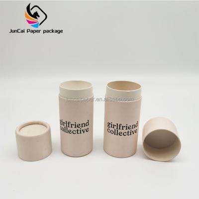 China Recyclable Custom Kraft Cardboard Cosmetics Packaging Lift Up Paper Tube With Wax Paper Packaging for sale