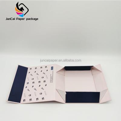 China Biodegradable Luxury Pink Clothes Scarf Napkin Packaging Folding Cardboard Paper Gift Box for sale