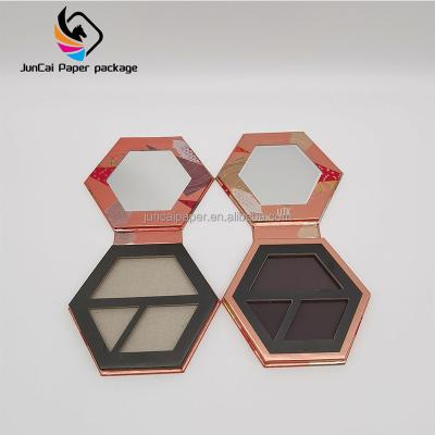 China Free Sample Magnetic Eyeshadow Palette Container Custom Empty Paper Box Recyclable for sale