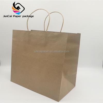 China Large Biodegradable Custom Recycled Paper Bag Brown Twist Handle Paper Bag Dog Paw Bag hdpk for sale