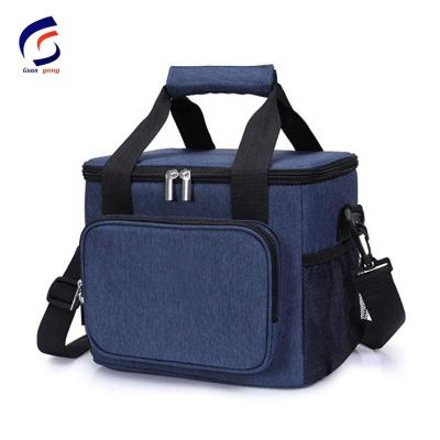 China BSCI Logo Insulated 600D Custom Food Can Delivery Thermal Oxford Shoulder Picnic Lunch Bags Ice Cooler Bags for sale